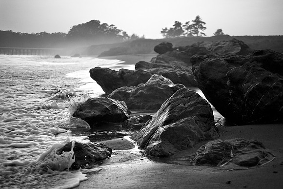 San Simeon Rocks and Pier